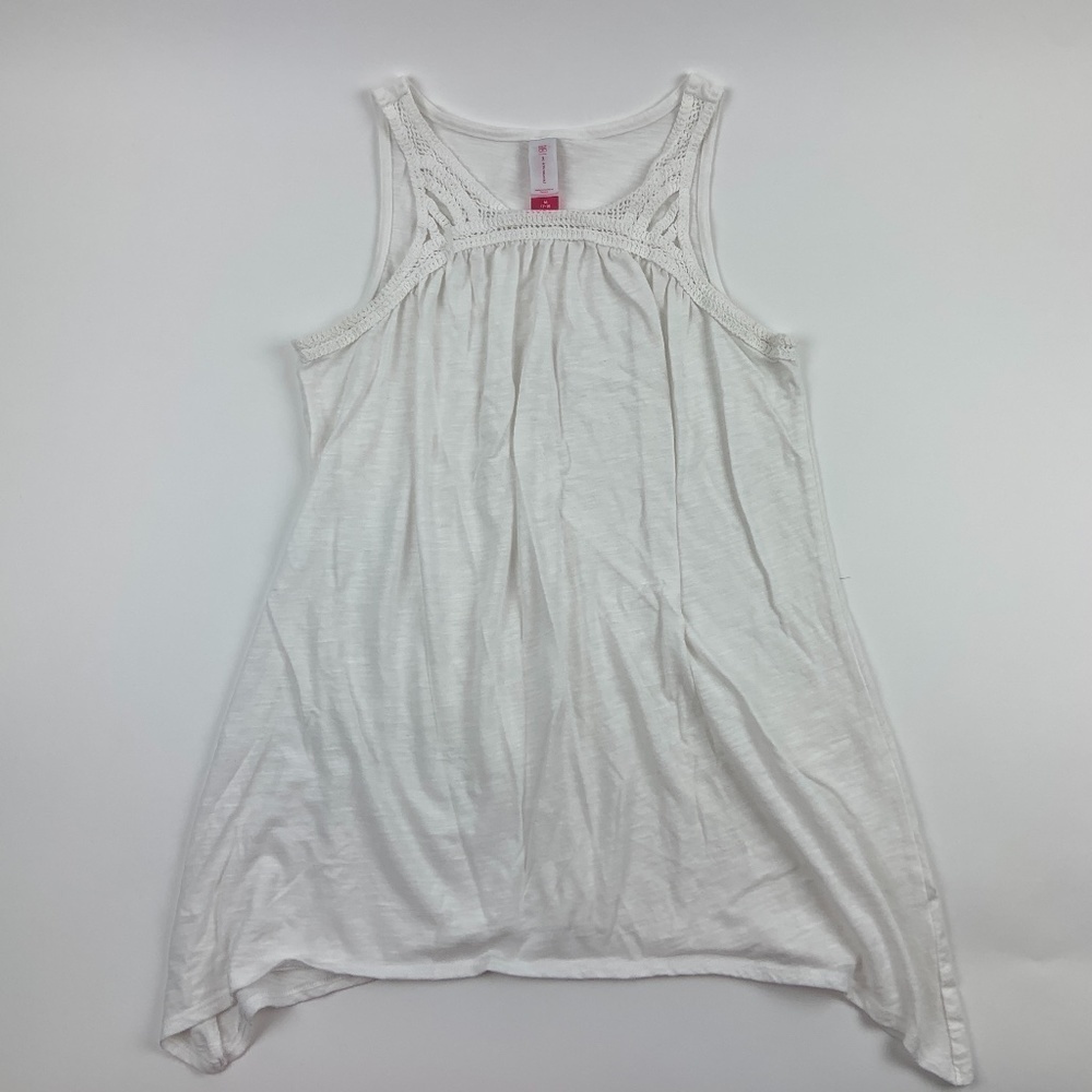 No Boundaries Womens Tank Top White Medium